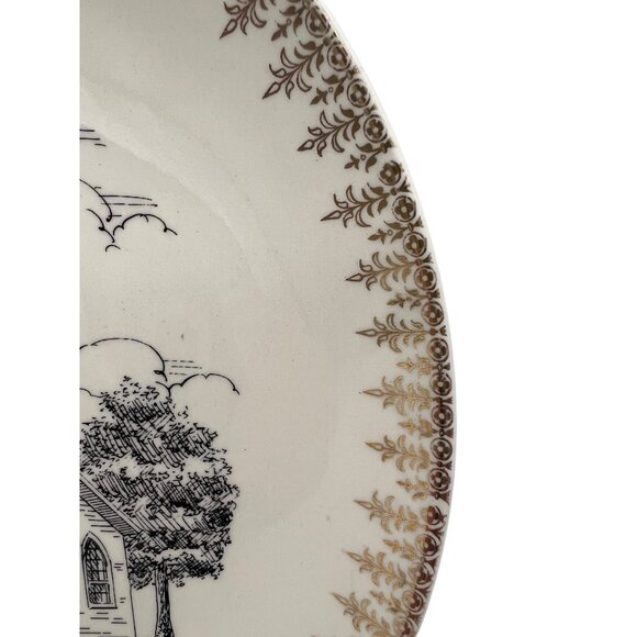 1955 Homer Laughlin Ebenezer Methodist Church, Talbott, TN Commemorative Plate - Picture 6 of 6